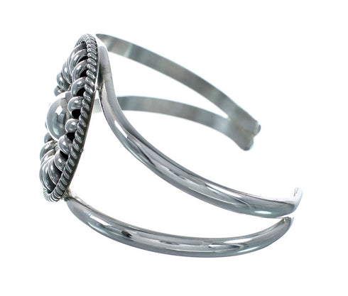 Native American Genuine Sterling Silver Cuff Bracelet X11075
